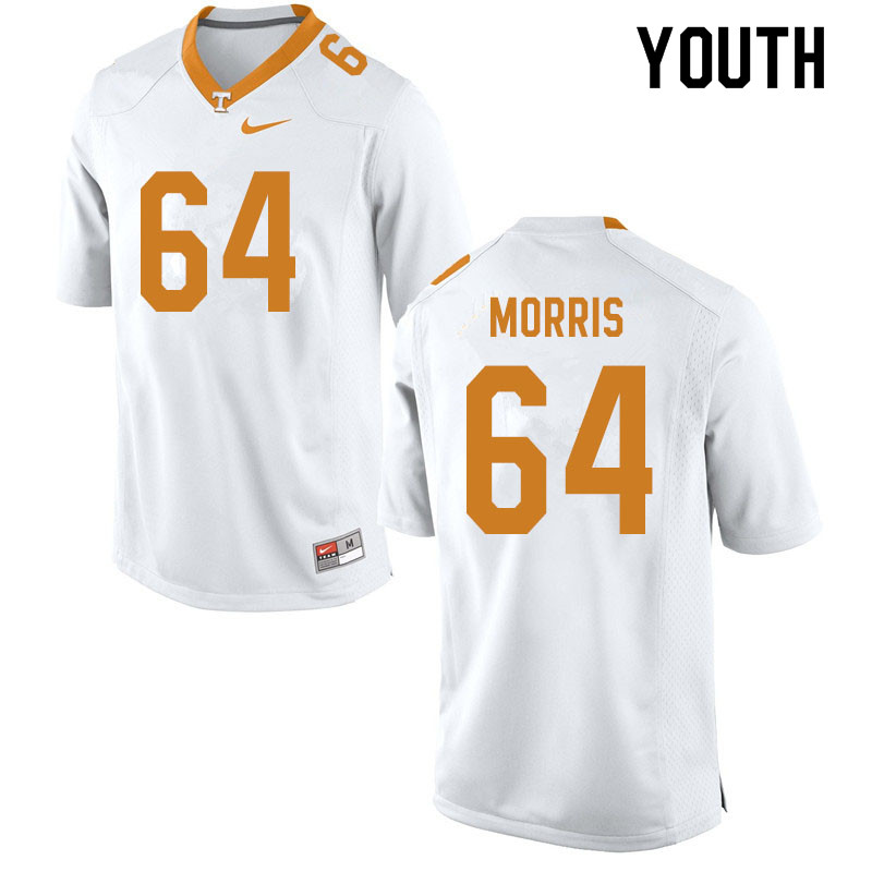 Youth #64 Wanya Morris Tennessee Volunteers College Football Jerseys Sale-White